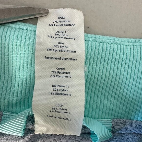 Ivivva Zip Up Jacket Size 12 Aqua Blue Athletic - Picture 7 of 9